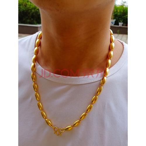 寻珍爱 黄金项链金包银箴言龙头链999足金项链男女大气 6毫米粗60厘米