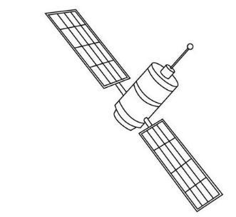 卫星的简笔画画法步骤