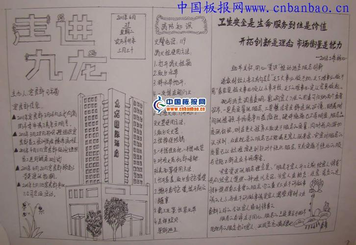 酒店手抄报图片