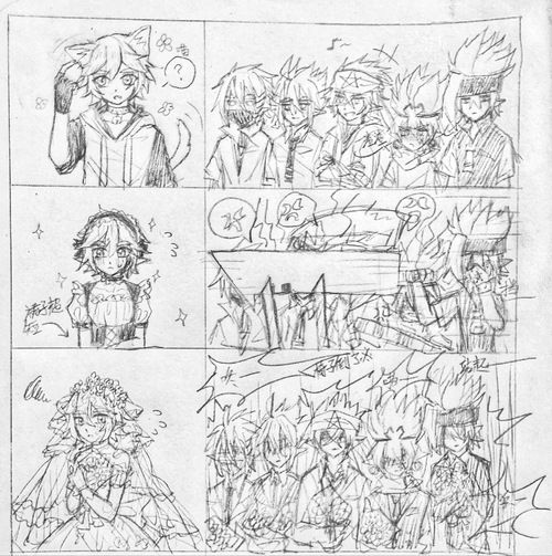 all金向(瑞金,嘉金,雷金,安金,耀金)草稿流,ooc!女装金有注意避雷