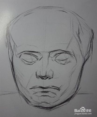 素描石膏贝多芬面相的画法