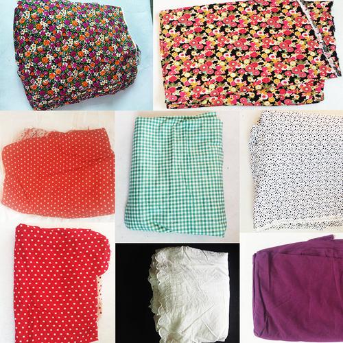 布头清仓处理免邮 纯棉 布头布料手工diy练习杂布清仓随机6元每米_7折