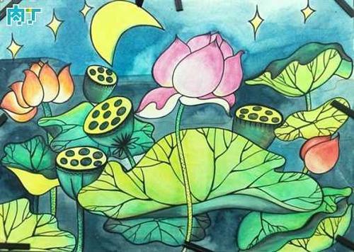 儿童画 构图 第1页荷花 又名莲花水芙蓉等 荷花种类很多分观赏和食用