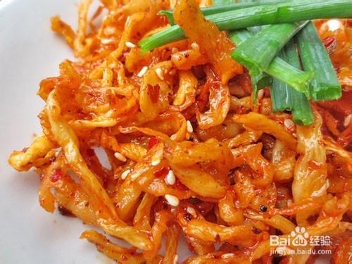 香辣萝卜干开胃菜