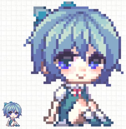 美国像素画家heomi女生q版像素画教程