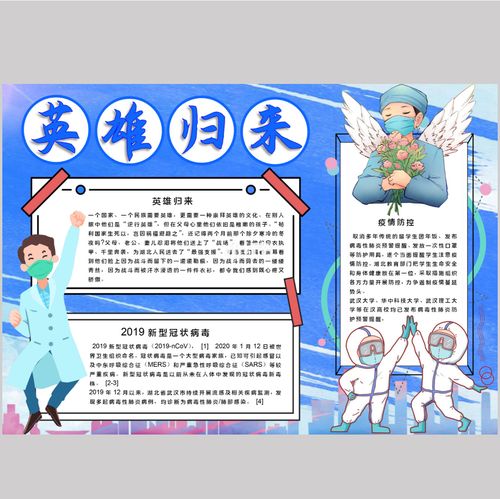 【手抄报】抗疫英雄归来_肺炎_中东_身体健康_留学生