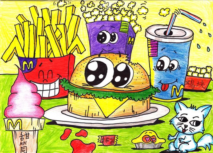 是不是有很多小朋友都喜欢吃儿童套餐呢,美味的巨无霸汉堡配上冰爽