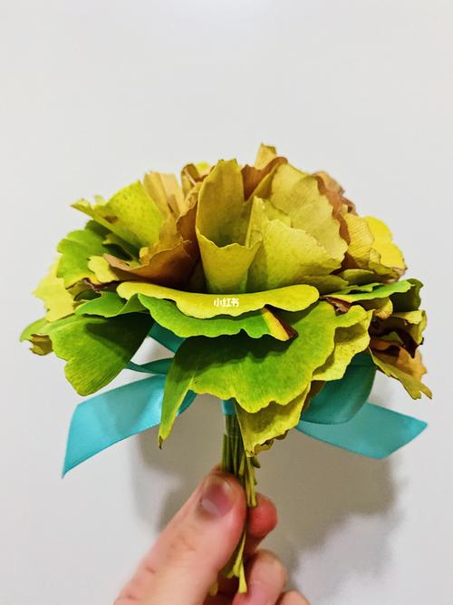 用银杏叶做花花_银杏_周末_银杏叶_兴趣爱好_手工