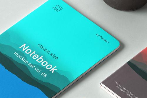 笔记本 本子 笔记薄 样机mockup psd notebook mockup set vol 6