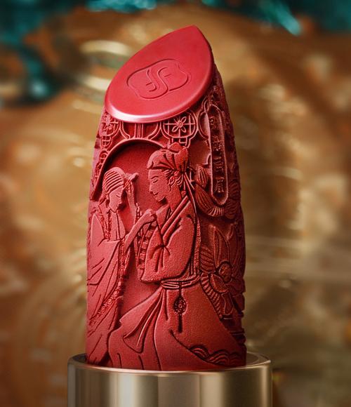 国潮产品—花西子同心锁口红