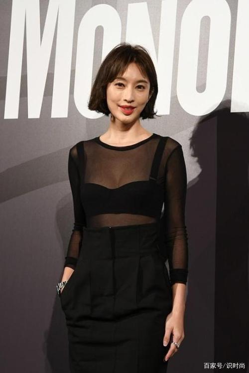 张俪的气质太适合短发了穿透视薄纱飒爽帅气有女强人那感觉了