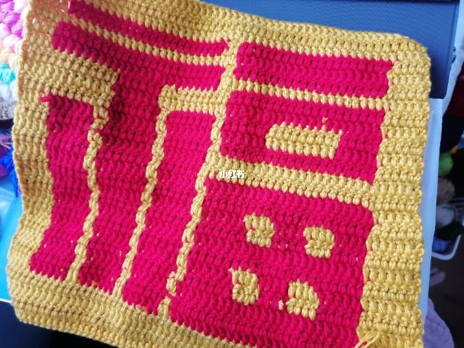 钩针福字抱枕套_枕套_毯子_钩针毯子_兴趣爱好_手工