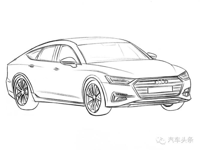 全新奥迪a7效果图 照搬概念车设计风格