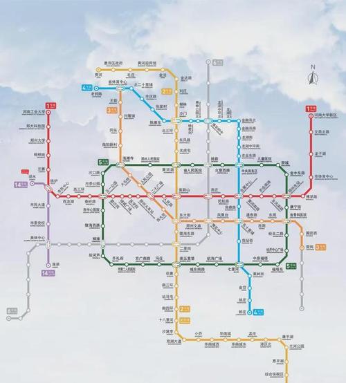 2013年,郑州第一条地铁"1号线"一期工程开通运营,横跨郑州东西,连接