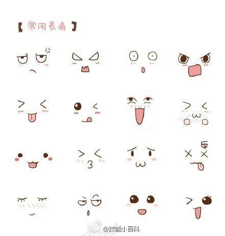 手绘涂鸦表情小合集,喜欢记手账和上课传纸条的小伙伴收好啦~丨基质的