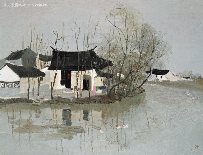 吴冠中的油画《水上人家》真品现在哪里?