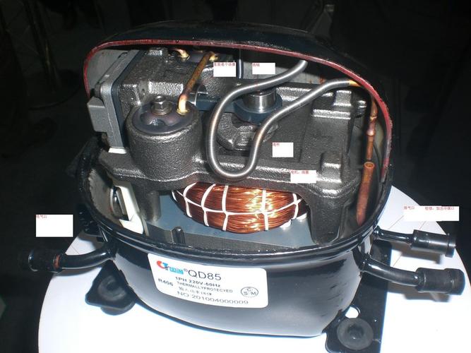 冰箱压缩机内部结构图