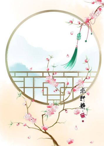 唯美古风意境——桃花春景_涂鸦王国 原创绘画平台 www.poocg.com
