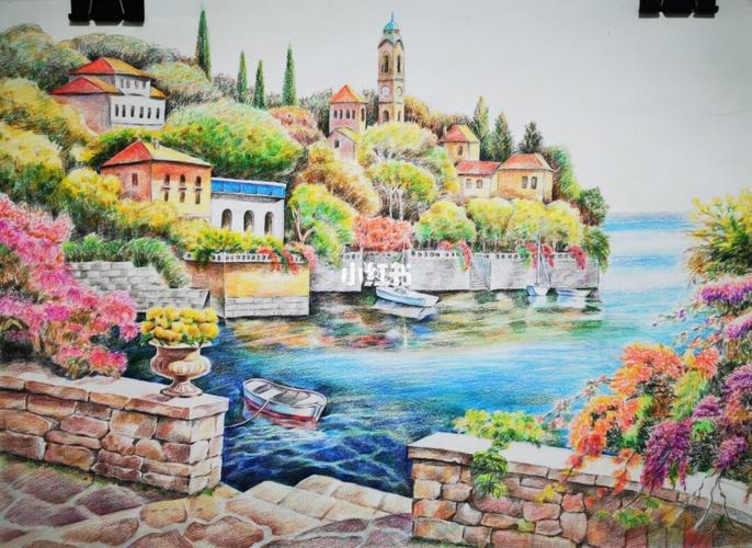 彩铅风景画_彩铅_风景_文化_绘画