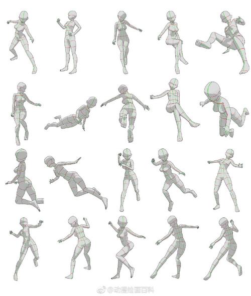 【绘画素材】超多人体动态素材分享,做动画的孩纸看到