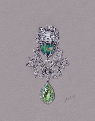 珠宝手绘_手绘_珠宝_首饰_水彩_珠宝设计_珠宝手绘_时尚_配饰_首饰