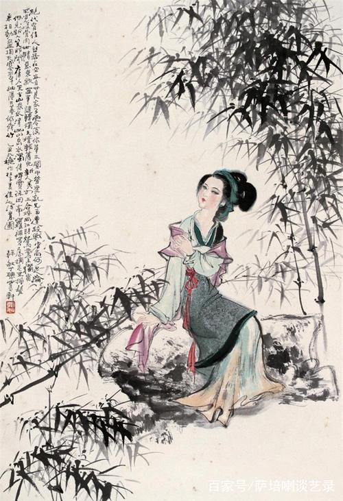 画连环画起步的大画家,上海韩敏人物画作品欣赏