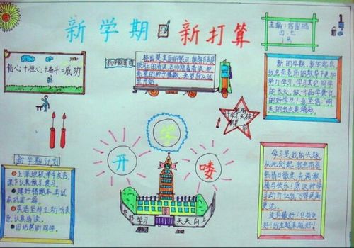 一年级新目标手抄报一年级新学期新目标手抄报