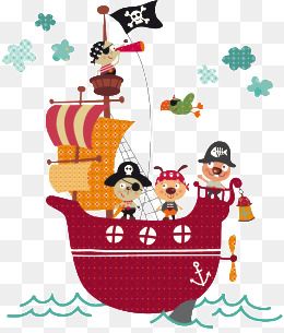 "卡通海盗船"