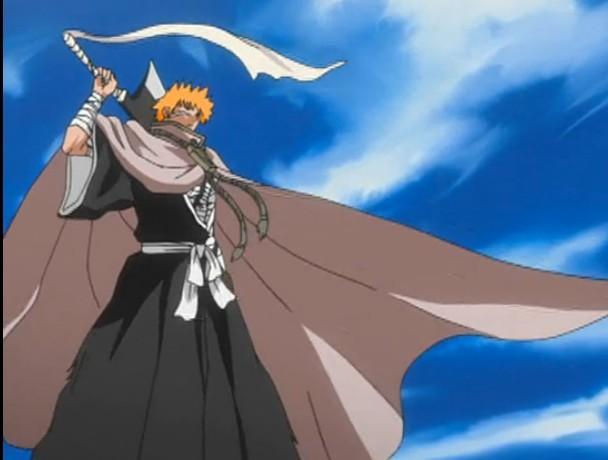 求一张 《死神》黑崎一护 穿 四枫夜一 家族的披风的图片 谢谢