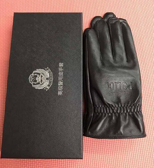 冬季保暖执勤手套 高级警用真皮加绒执勤手套