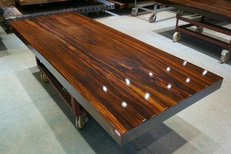 黑金檀实木大板原木茶桌茶台餐桌老板桌总裁桌办公桌会议桌工作台_7折