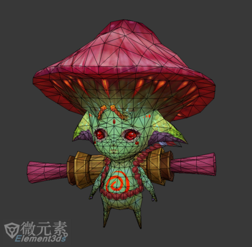【新提醒】蘑菇怪-怪物模型-微元素element3ds - powered by discuz!