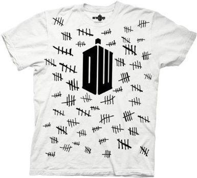 dr who silence tally marks t-shirt#采集大赛