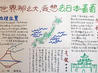 研学旅行 金秋游学手抄报地理手抄报老师板报网