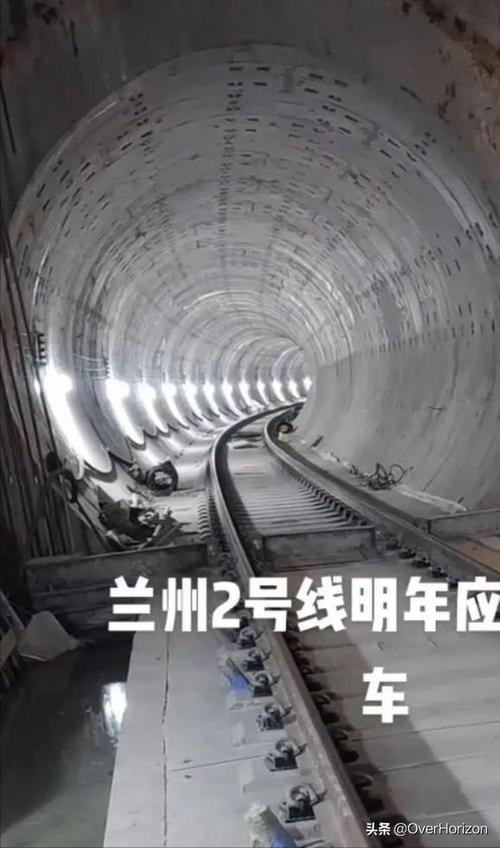 兰州地铁二号线号线车站进展兰州距离地铁换乘更近了一步