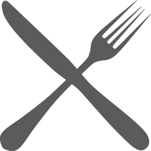  knife and fork spoon sticker
