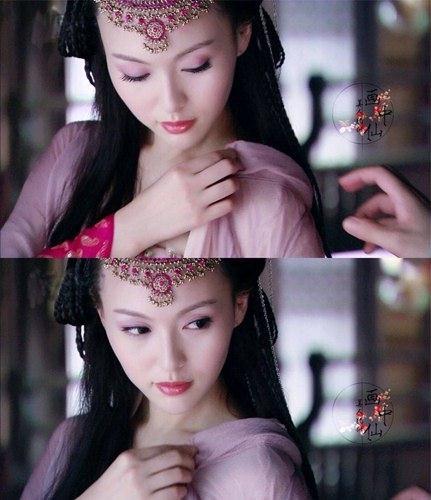 《仙剑奇侠传3》里的紫嫣估计是唐嫣最美的扮相了吧,那么温婉
