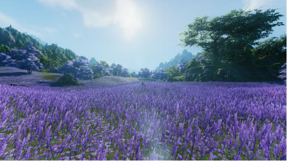 每个师门都有一个特别有名的风景,万花谷的花海是游戏里的人最喜欢的