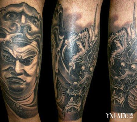 一起欣赏小腿纹身图片纹身普遍的动机是为了美观