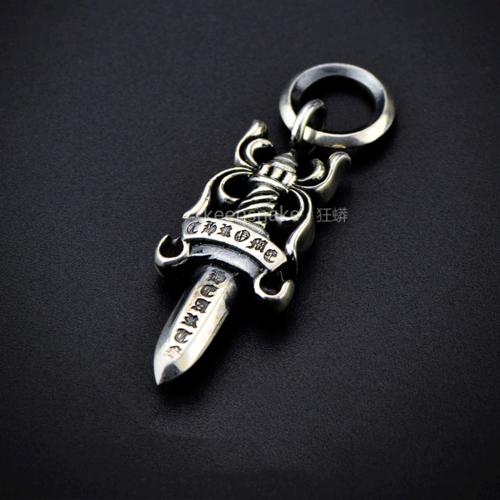 吊坠男士纯银克罗心圣剑宝剑泰银朋克项链坠欧美潮牌高端复刻商务商品