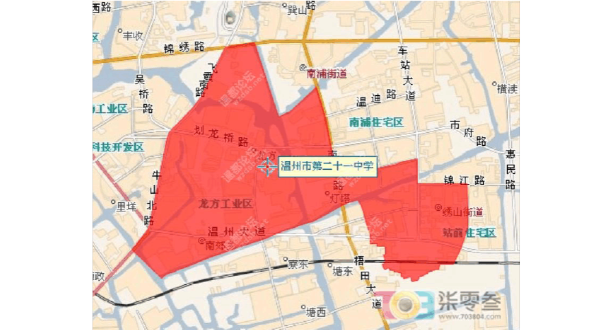 温州市鹿城区学区划分图
