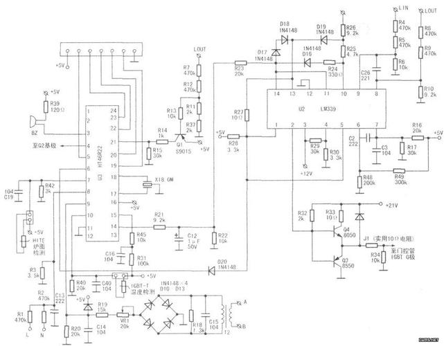 电磁炉lm339引脚图 好吗