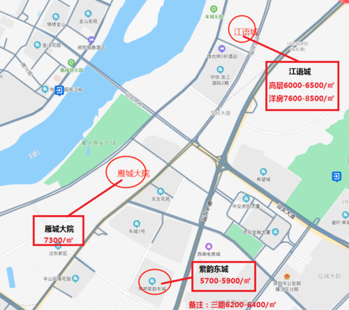 2021年资阳最新地铁沿线房价地图出炉!