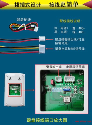 键盘接线端口