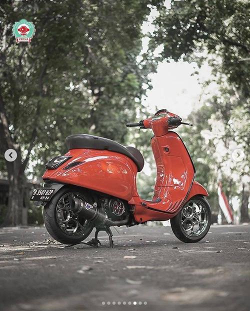 vespa150红冲刺和黑春天改装分享