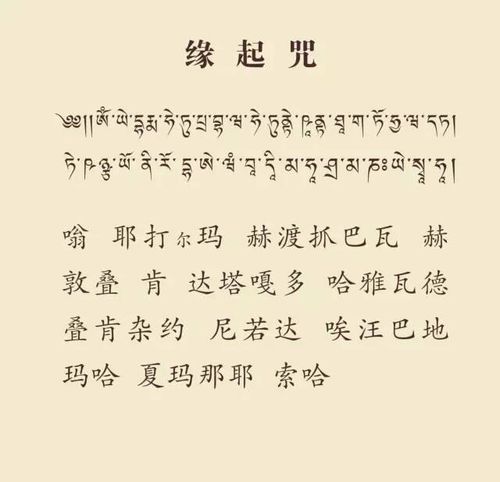 关于念诵缘起咒的开示