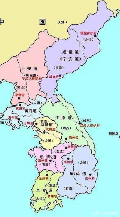 唐代朝鲜半岛地图