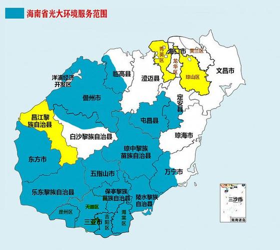 陵水,屯昌,儋州和东方5个项目,垃圾处理服务范围辐射了全省18个县市中