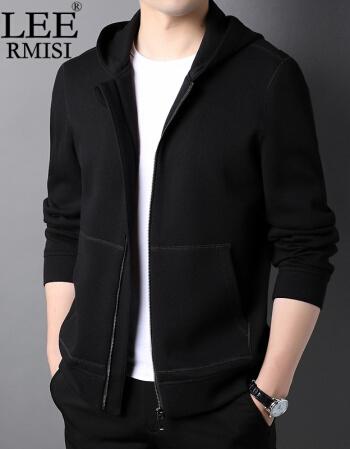 lee rmisi轻奢侈品大牌保罗风春秋季男士连帽卫衣运动