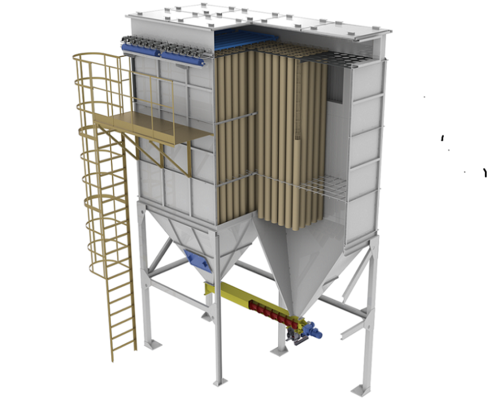布袋除尘器三维图